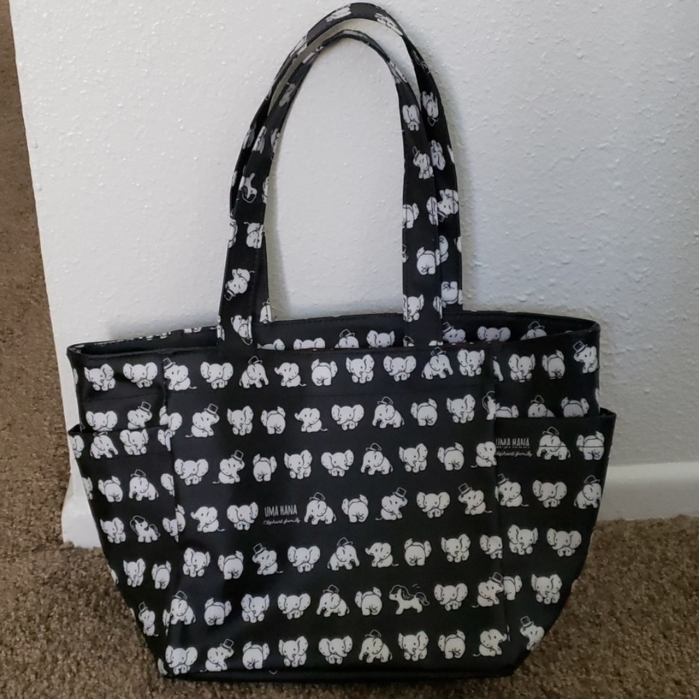 Elephant print handbag